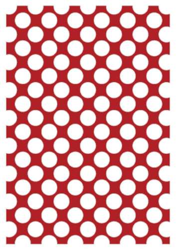 Printed Wafer Paper - Large Polkadot Red - Click Image to Close